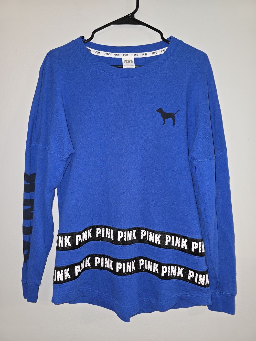 Victoria's Secret PINK Royal Blue Logo Sweatshirt